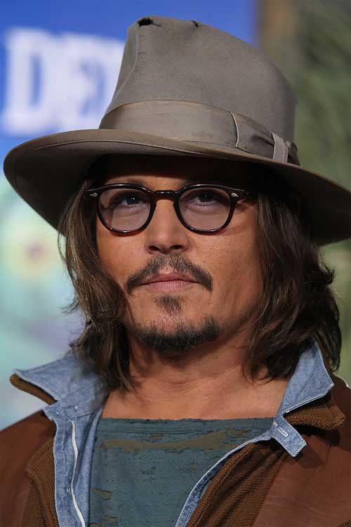 Johnny Depp at the Rango movie premiere